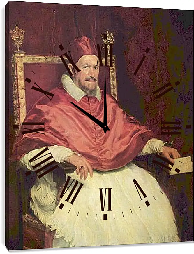 Часы картина - Portrait of Pope Innocent X. Диего Веласкес