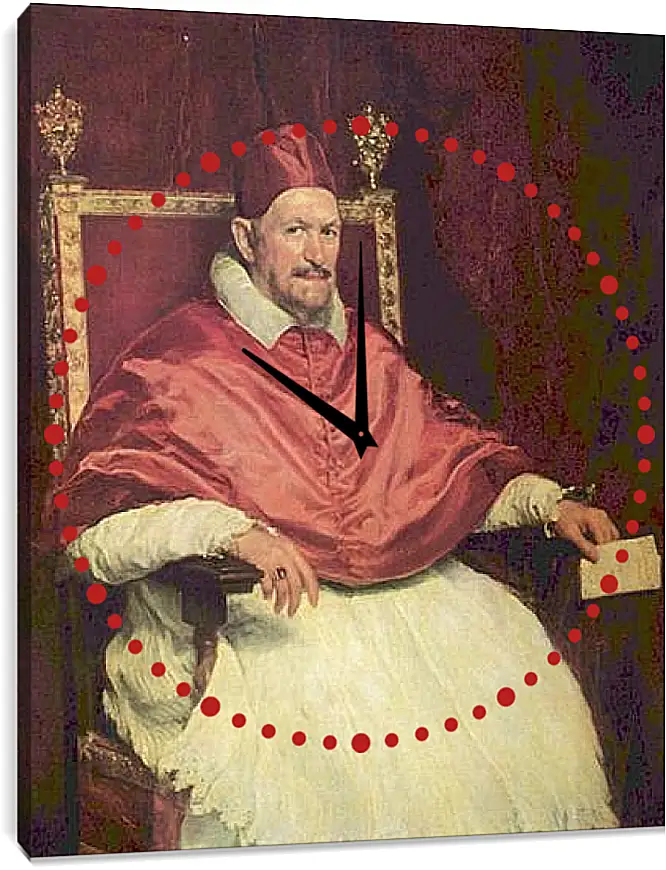 Часы картина - Portrait of Pope Innocent X. Диего Веласкес