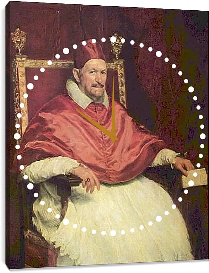 Часы картина - Portrait of Pope Innocent X. Диего Веласкес