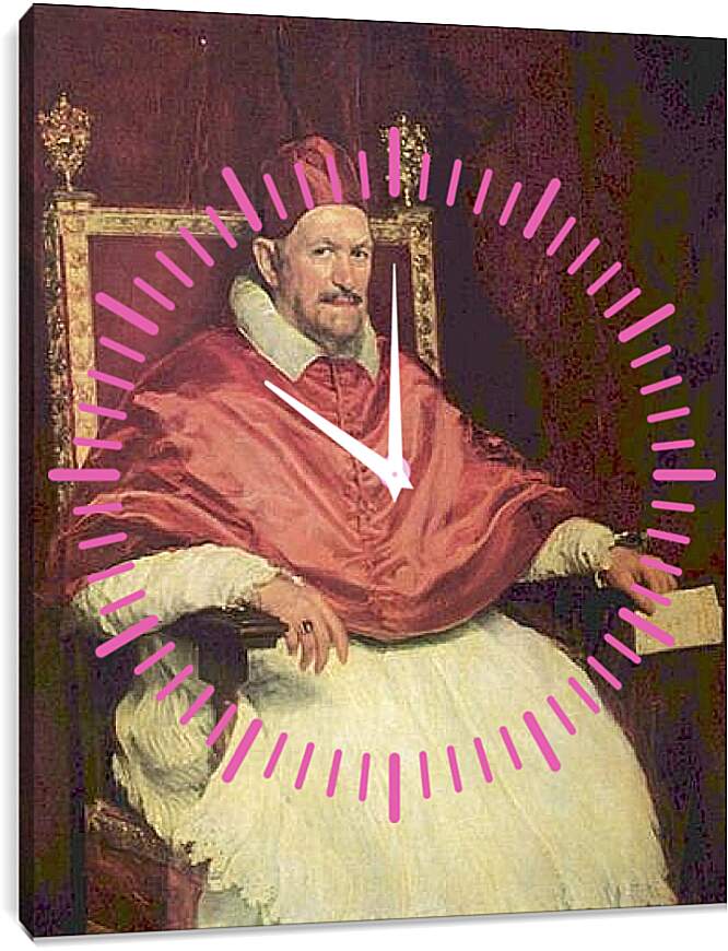 Часы картина - Portrait of Pope Innocent X. Диего Веласкес