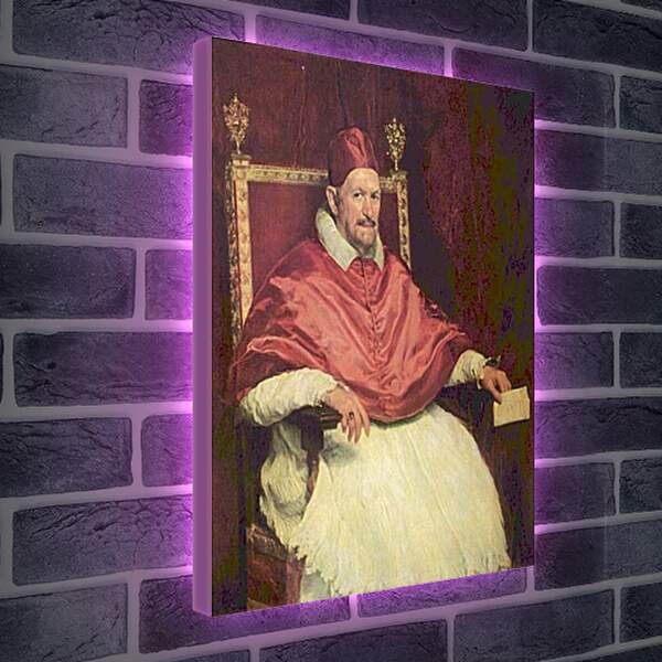 Лайтбокс световая панель - Portrait of Pope Innocent X. Диего Веласкес