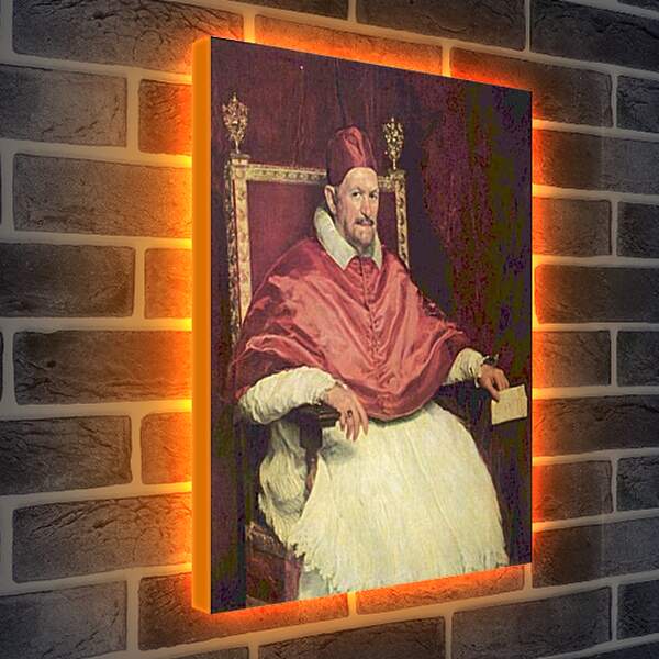 Лайтбокс световая панель - Portrait of Pope Innocent X. Диего Веласкес
