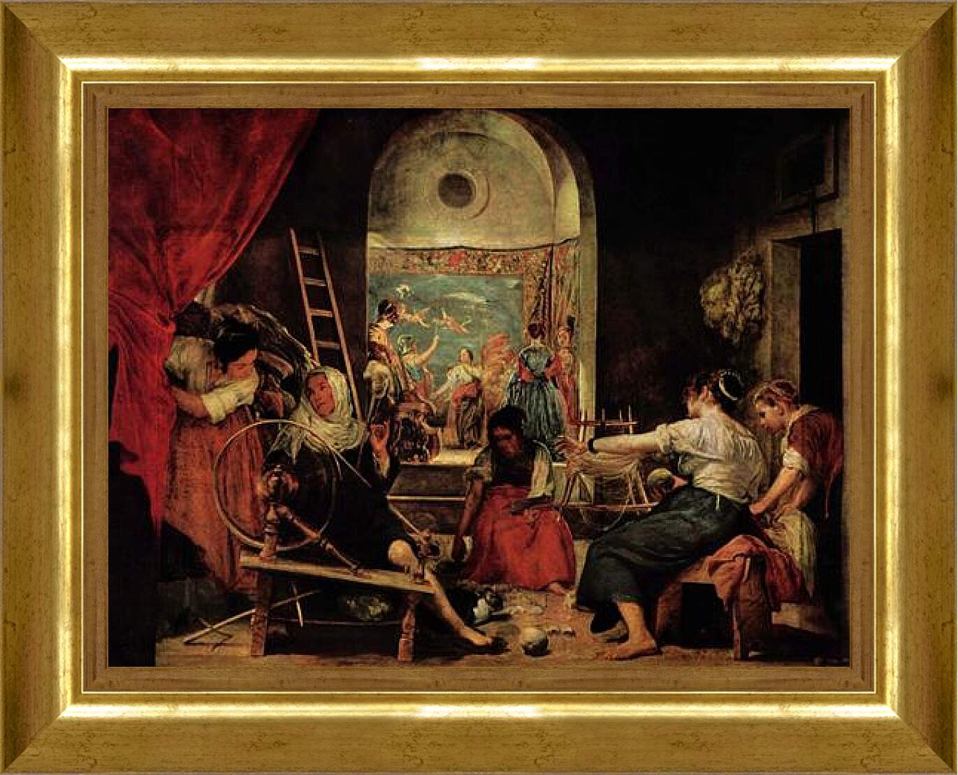 Картина в раме - La fabula de Aracne. Диего Веласкес