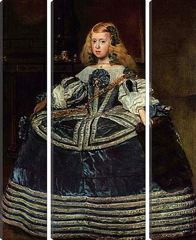 Модульная картина - Infanta Margarita Teresa in a Blue Dress. Диего Веласкес