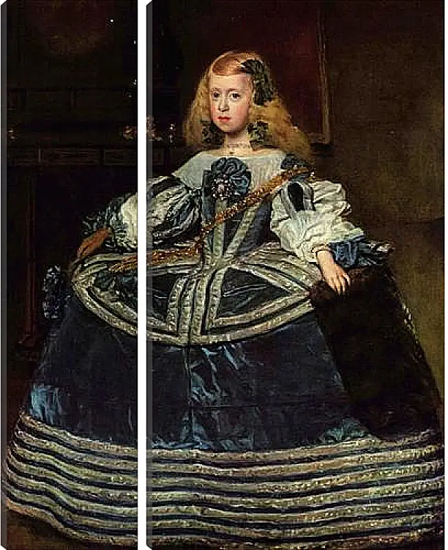 Модульная картина - Infanta Margarita Teresa in a Blue Dress. Диего Веласкес