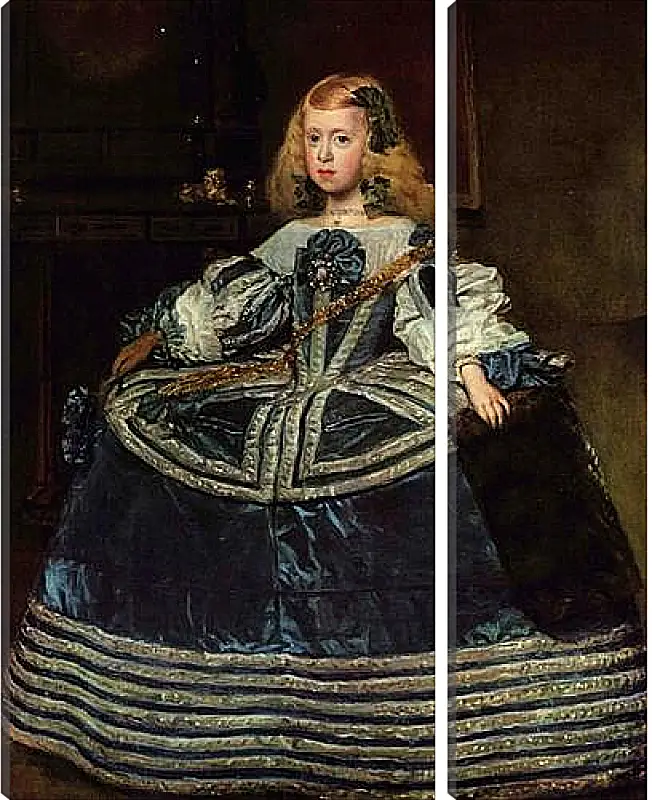 Модульная картина - Infanta Margarita Teresa in a Blue Dress. Диего Веласкес