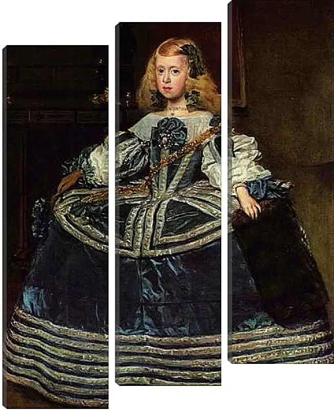 Модульная картина - Infanta Margarita Teresa in a Blue Dress. Диего Веласкес