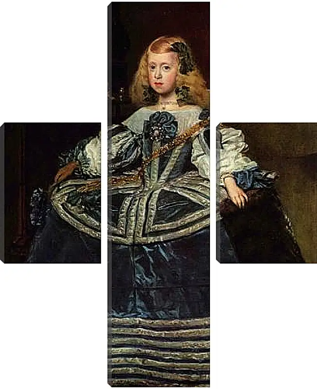 Модульная картина - Infanta Margarita Teresa in a Blue Dress. Диего Веласкес