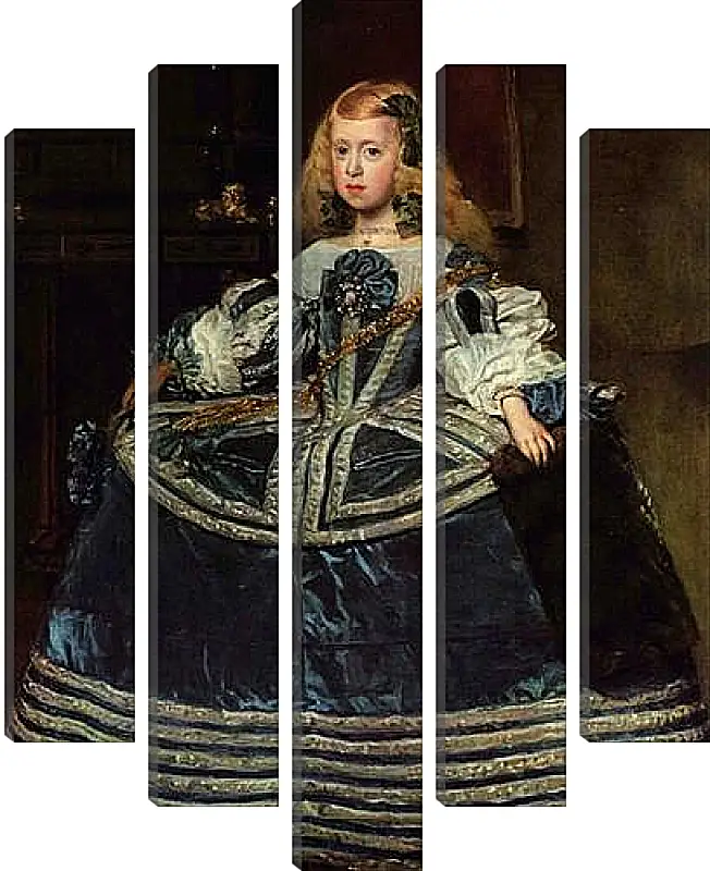 Модульная картина - Infanta Margarita Teresa in a Blue Dress. Диего Веласкес