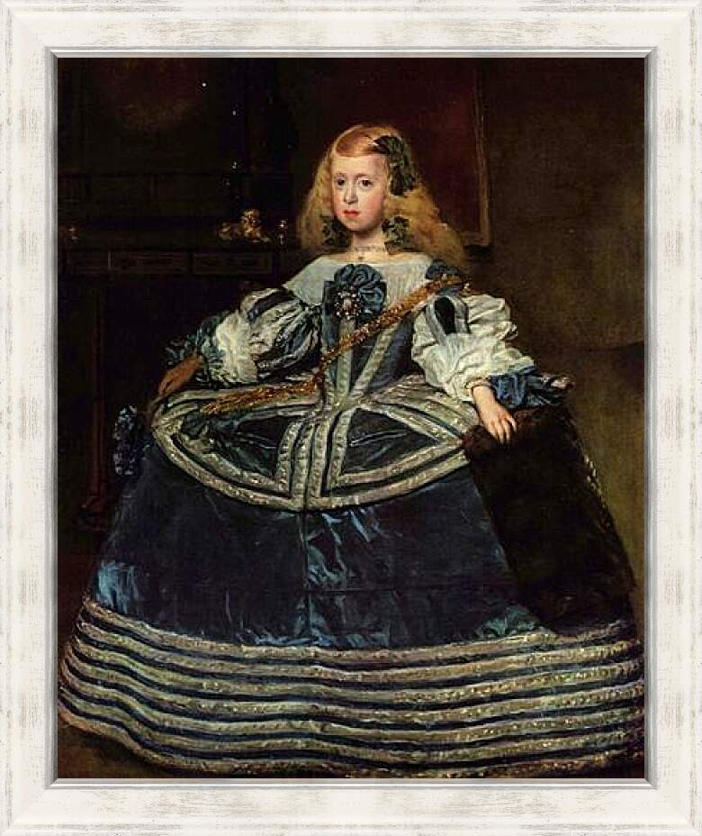 Картина в раме - Infanta Margarita Teresa in a Blue Dress. Диего Веласкес