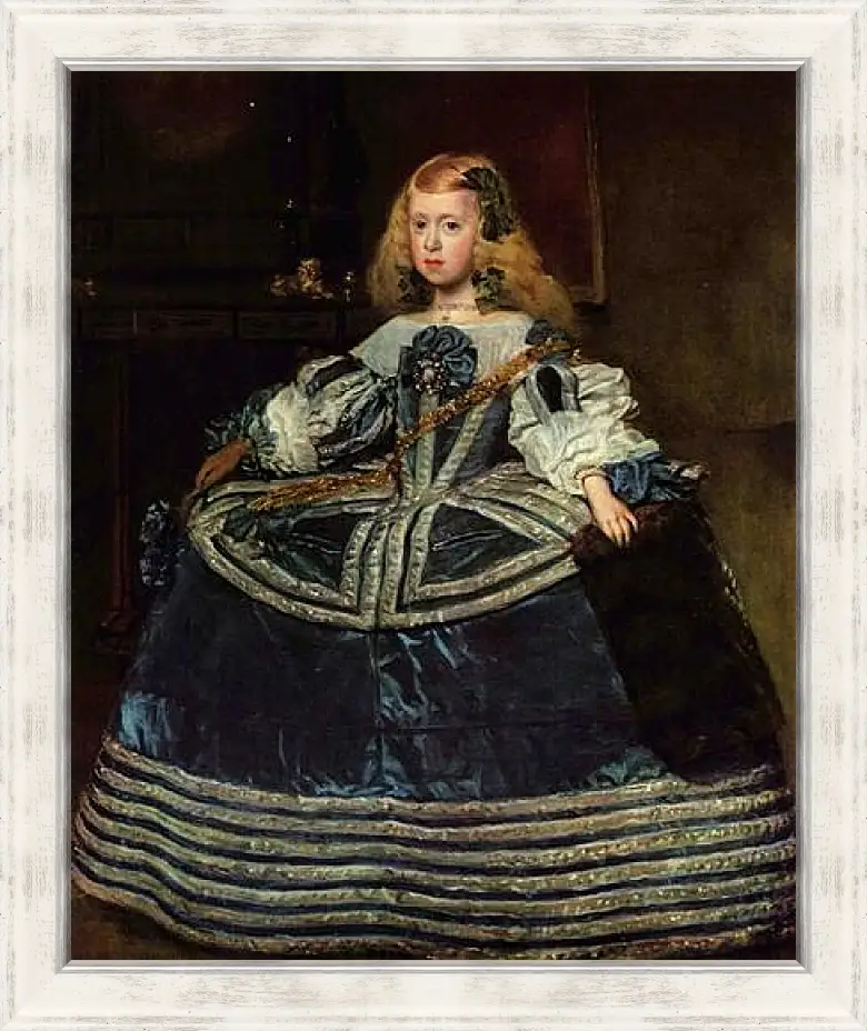 Картина в раме - Infanta Margarita Teresa in a Blue Dress. Диего Веласкес