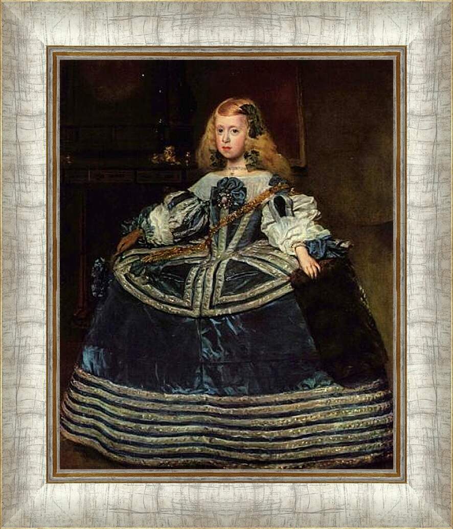 Картина в раме - Infanta Margarita Teresa in a Blue Dress. Диего Веласкес