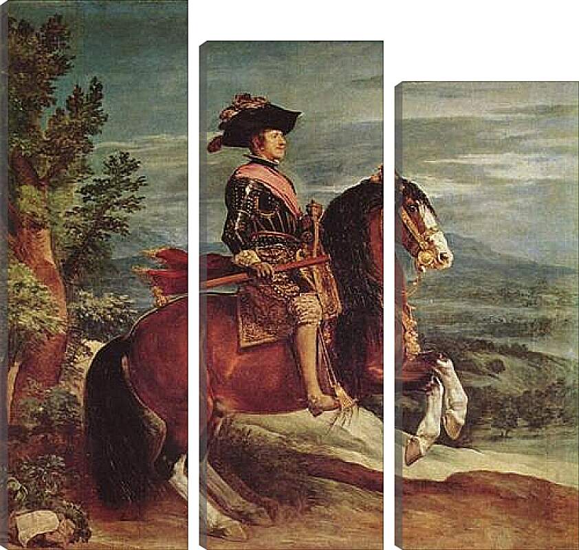 Модульная картина - Felipe IV a caballo. Диего Веласкес