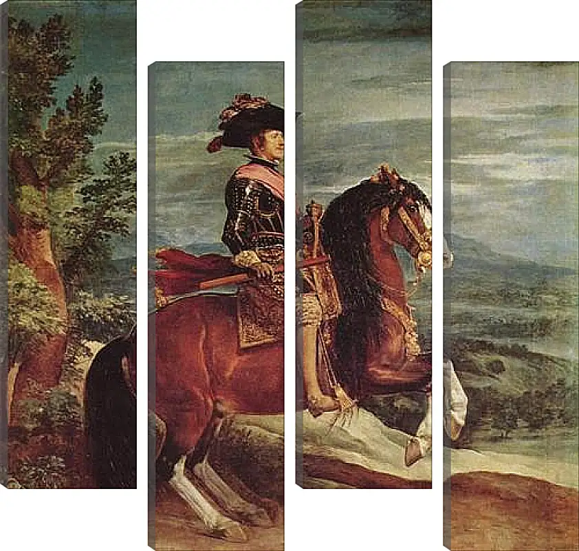 Модульная картина - Felipe IV a caballo. Диего Веласкес