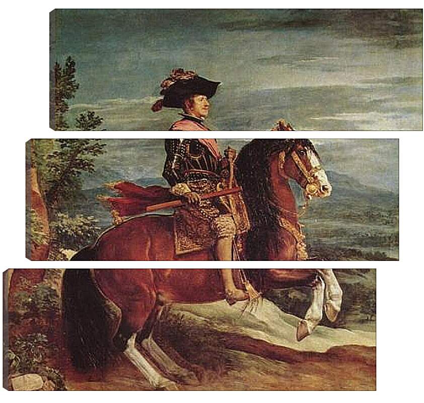 Модульная картина - Felipe IV a caballo. Диего Веласкес