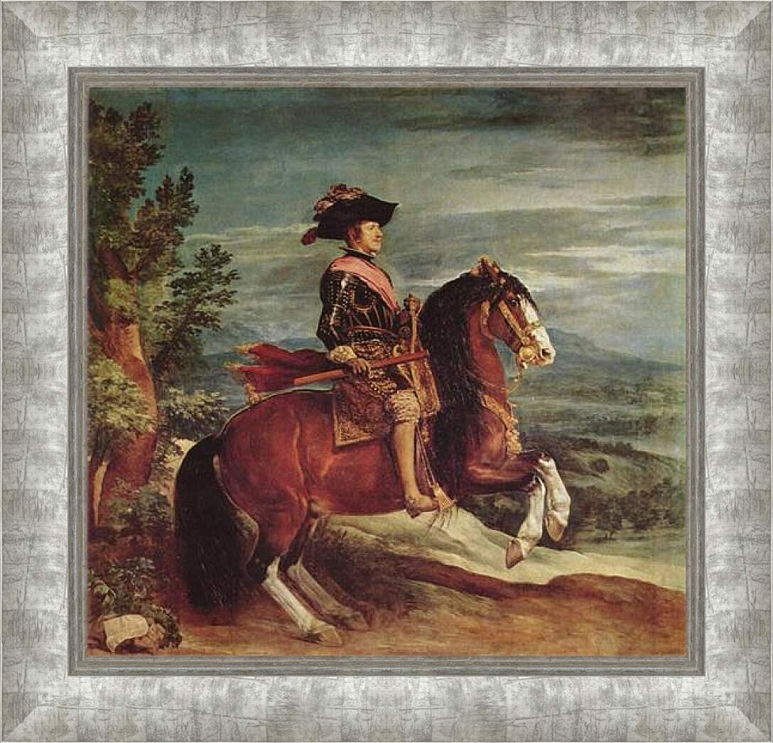 Картина в раме - Felipe IV a caballo. Диего Веласкес