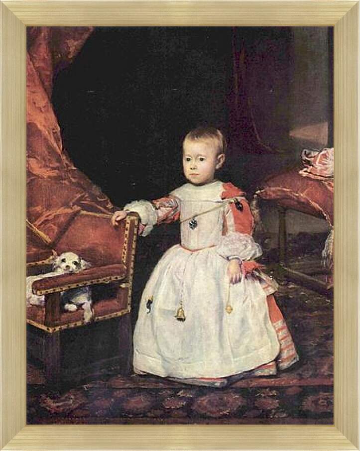 Картина в раме - El principe Felipe Prospero. Диего Веласкес