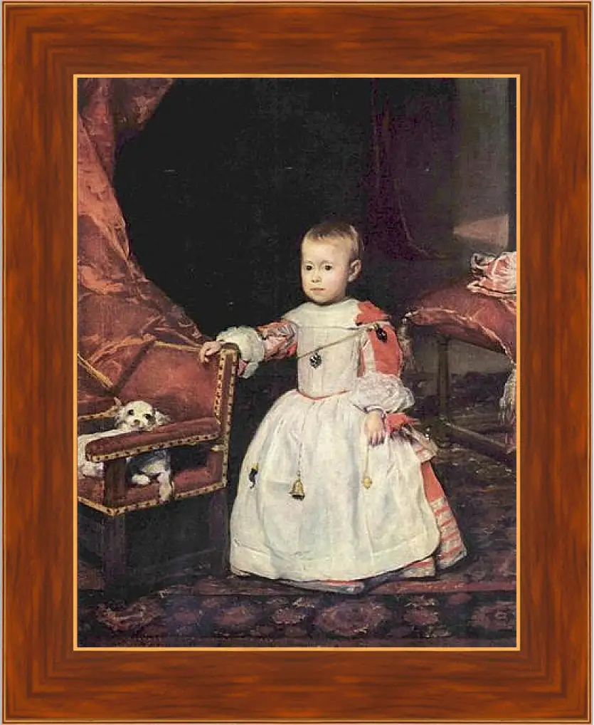 Картина в раме - El principe Felipe Prospero. Диего Веласкес