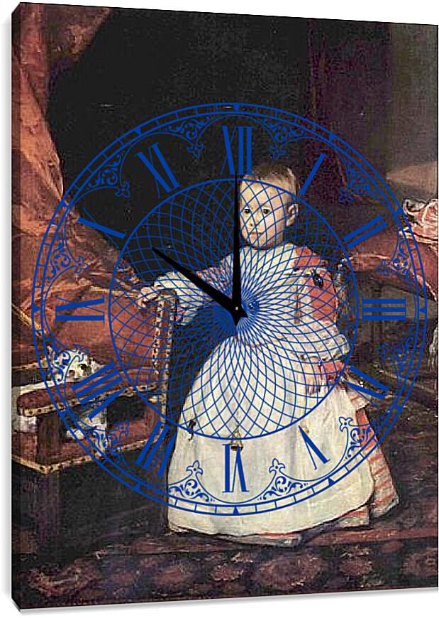 Часы картина - El principe Felipe Prospero. Диего Веласкес