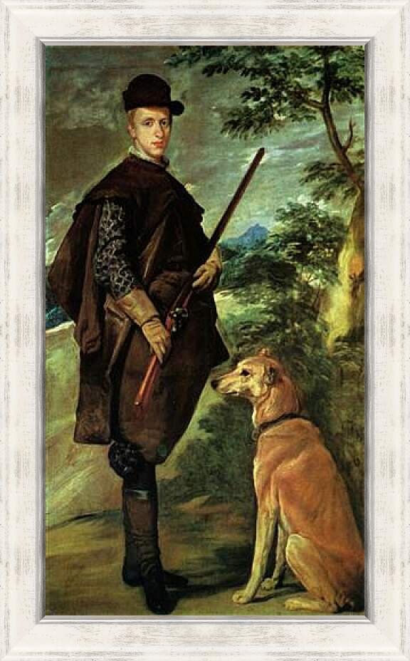 Картина в раме - El cardenal-infante Don Fernando de Austria, cazador. Диего Веласкес