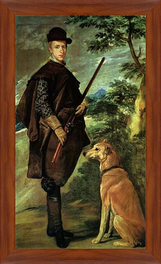 Картина в раме - El cardenal-infante Don Fernando de Austria, cazador. Диего Веласкес