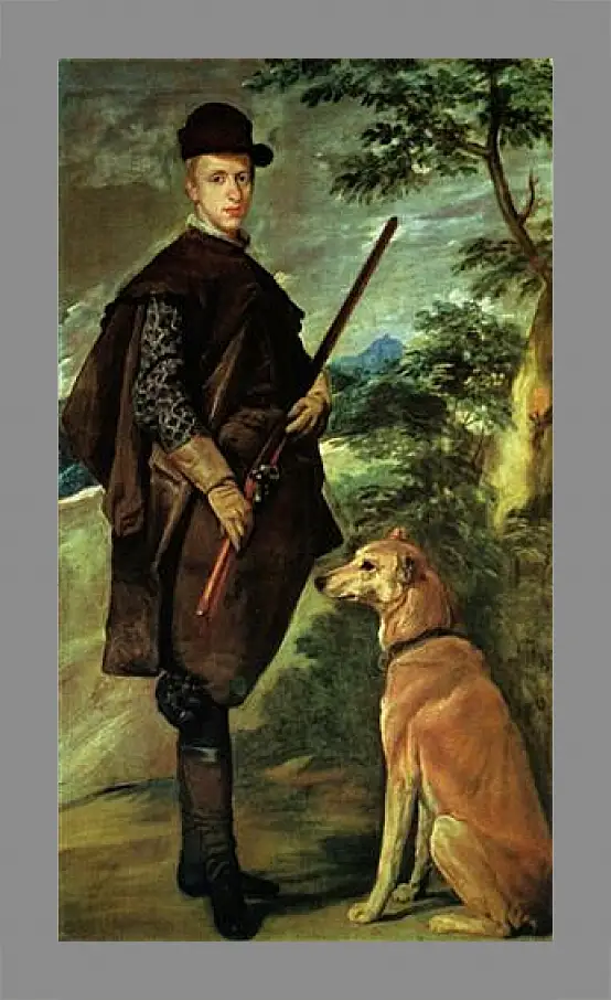 Картина в раме - El cardenal-infante Don Fernando de Austria, cazador. Диего Веласкес