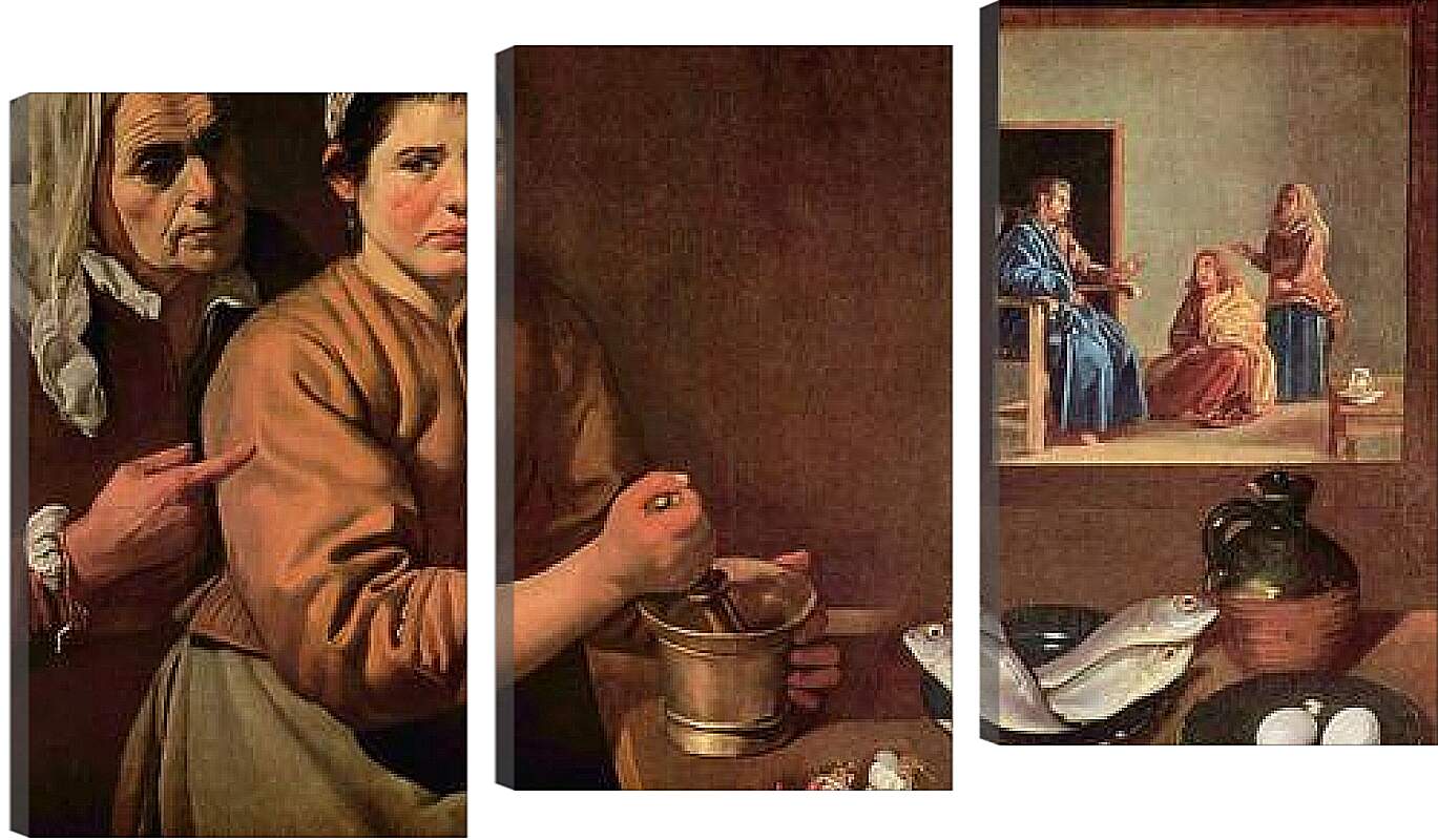 Модульная картина - Cristo en casa de Marta y Maria. Диего Веласкес