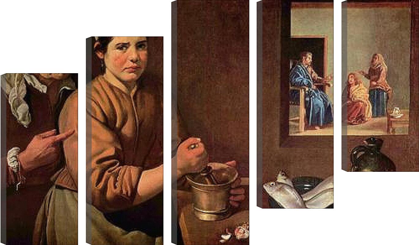 Модульная картина - Cristo en casa de Marta y Maria. Диего Веласкес