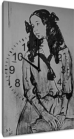 Часы картина - Портрет З. Валентин Александрович Серов