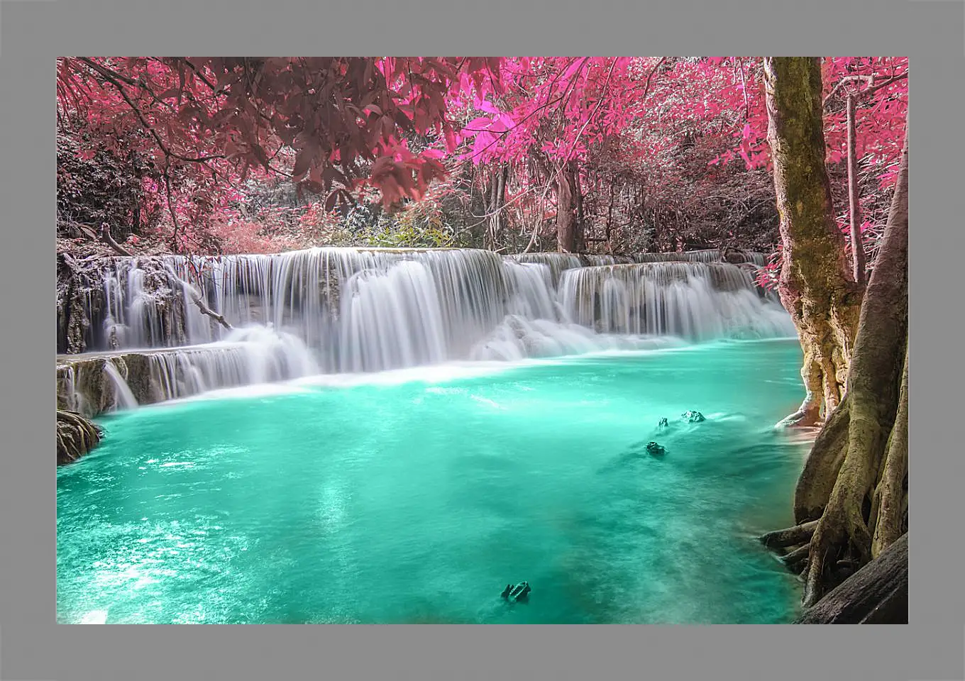 Картина в раме - Водопады