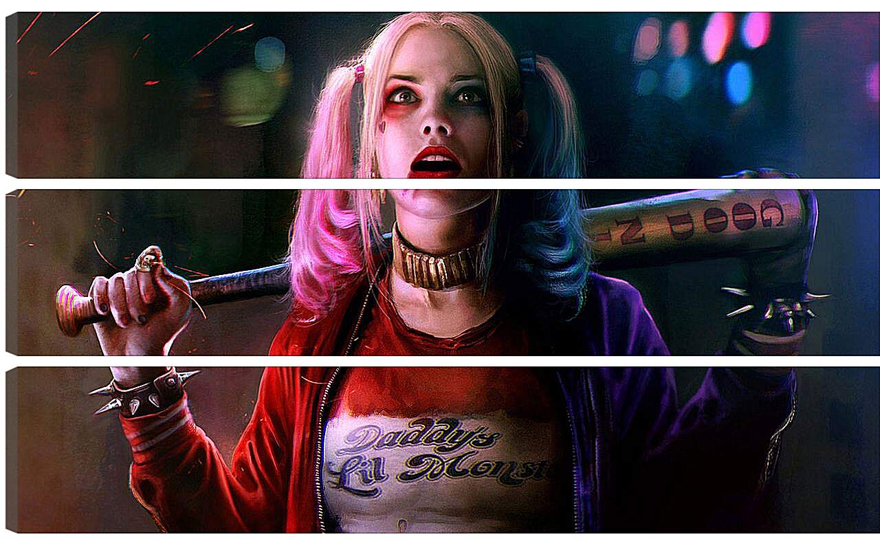 Модульная картина - Харли Квинн (Harley Quinn) с битой