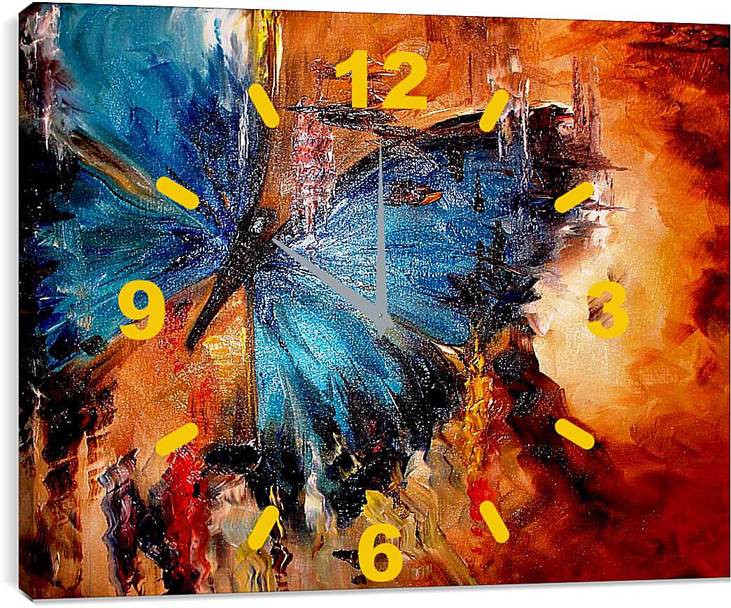 Часы картина - Бабочка АРТ