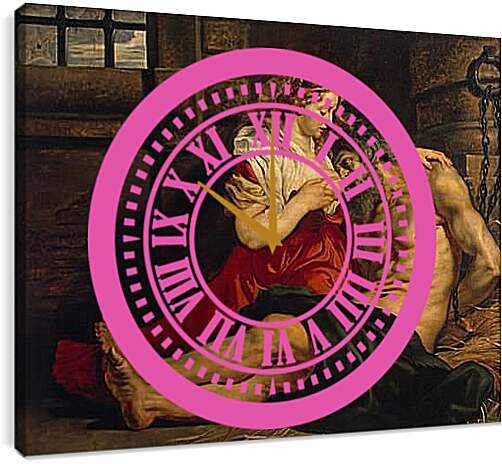 Часы картина - Роман Благотворительность. Питер Пауль Рубенс