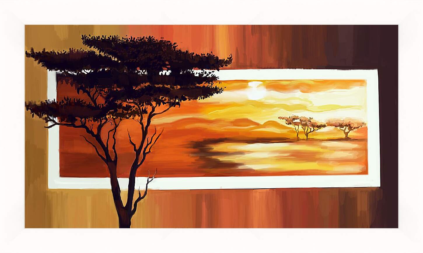 Картина в раме - Африка