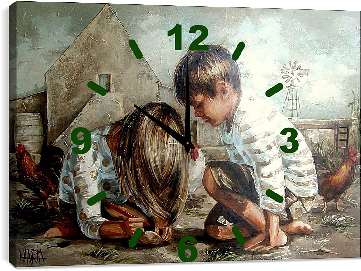 Часы картина - Дети