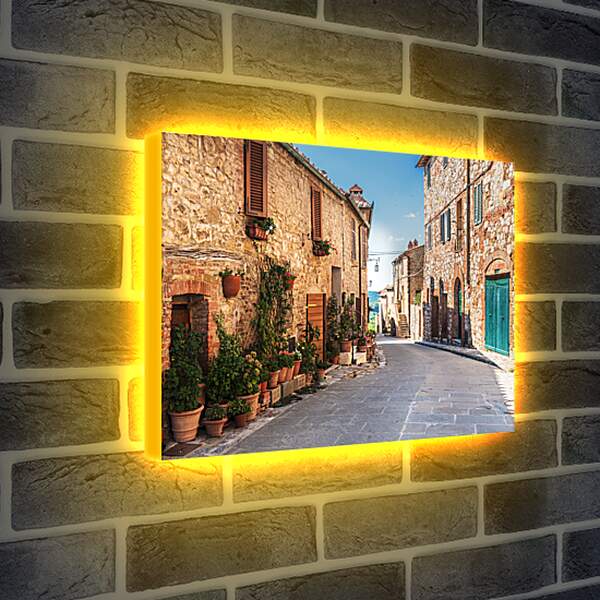 Лайтбокс световая панель - Улица Тосканы Италия