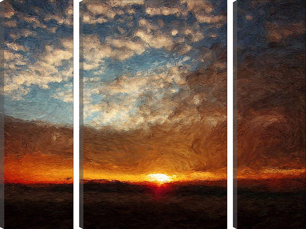 Модульная картина - Картина закат