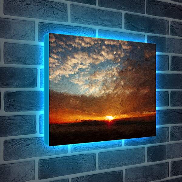 Лайтбокс световая панель - Картина закат