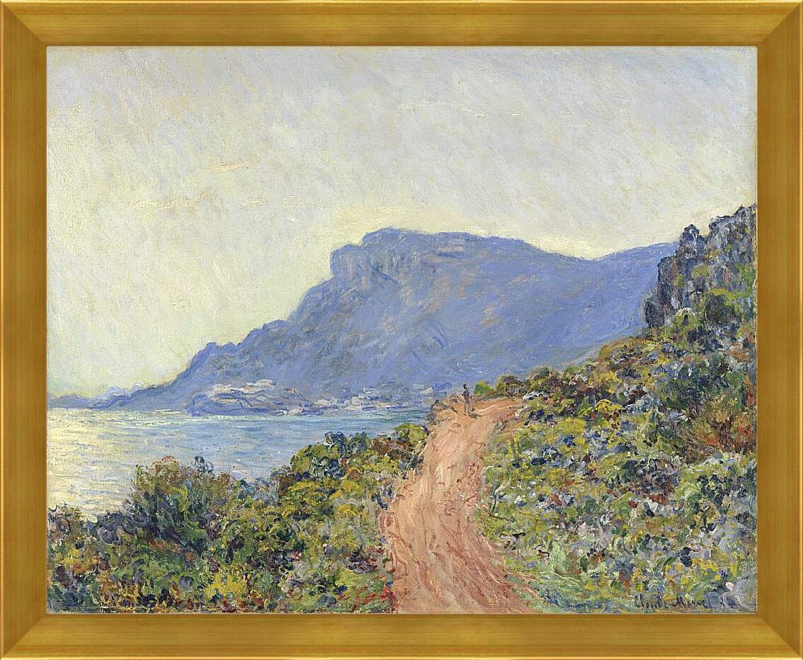 Картина в раме - La Corniche bij Monaco. Клод Моне