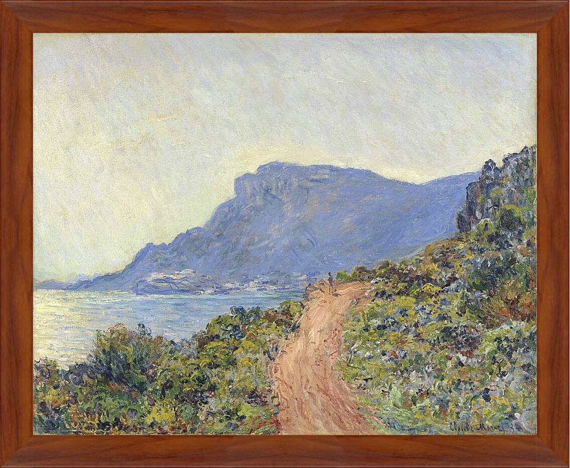 Картина в раме - La Corniche bij Monaco. Клод Моне
