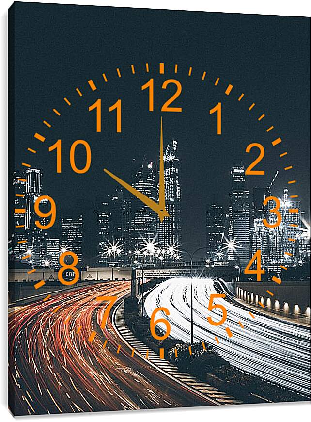 Часы картина - Московский трафик