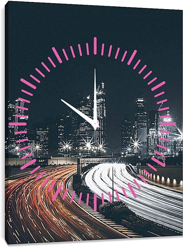 Часы картина - Московский трафик