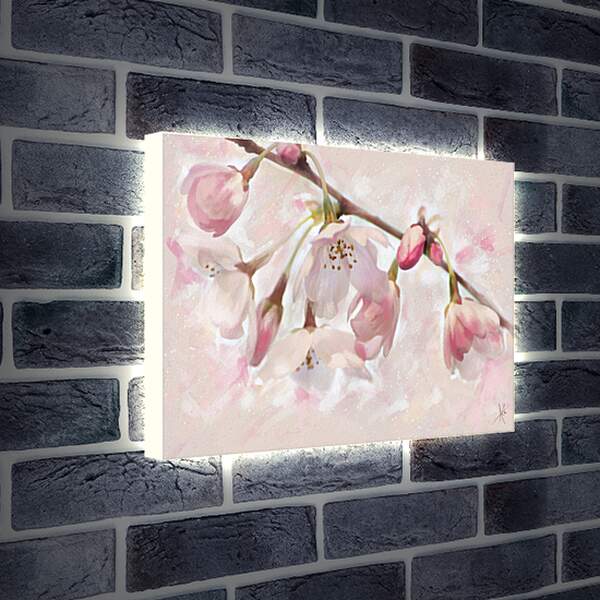 Лайтбокс световая панель - Весенний цвет