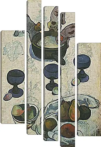 Модульная картина - Still Life with Three Puppies. Поль Гоген