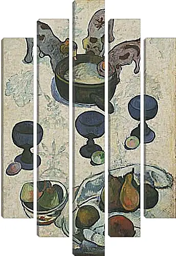 Модульная картина - Still Life with Three Puppies. Поль Гоген