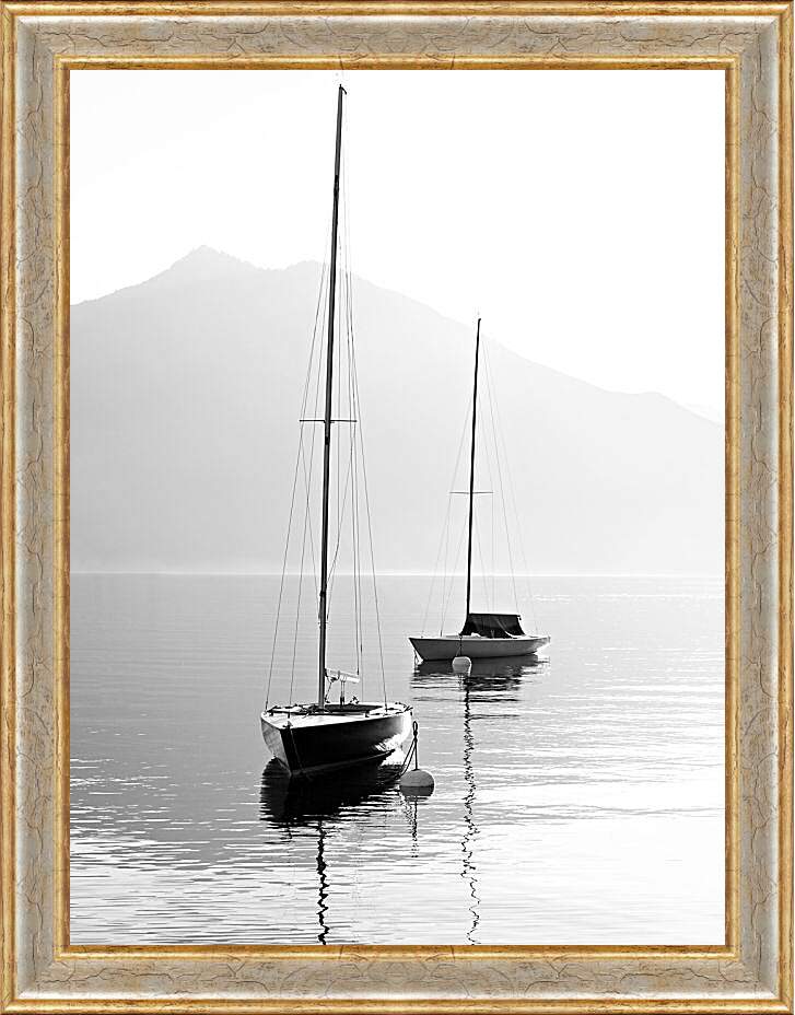 Картина в раме - Яхты на воде