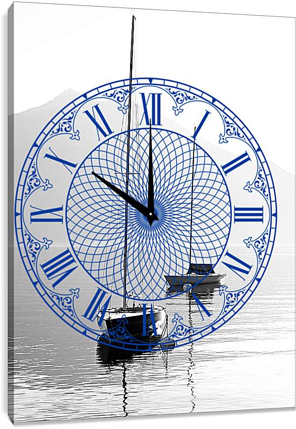 Часы картина - Яхты на воде