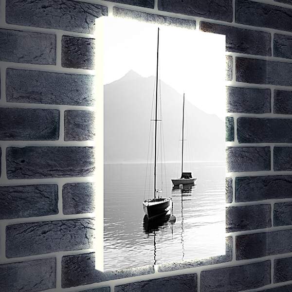 Лайтбокс световая панель - Яхты на воде