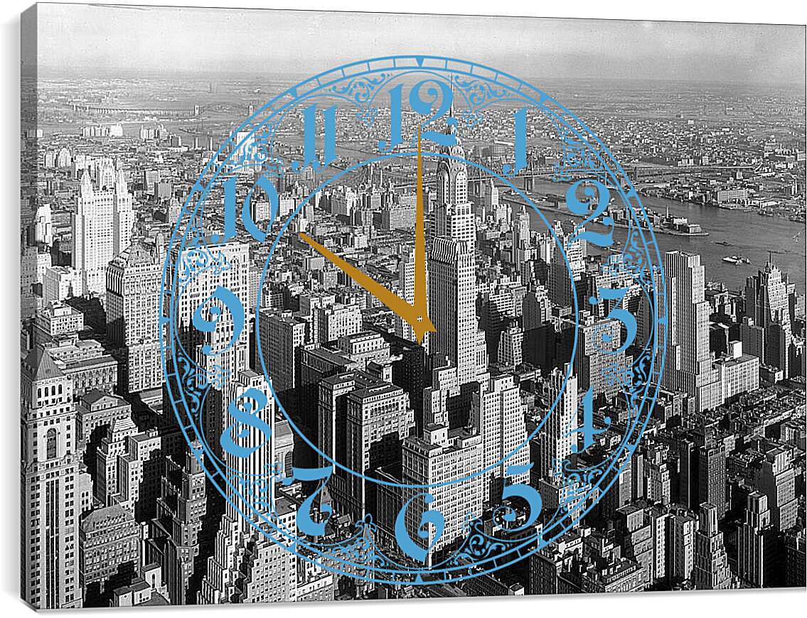 Часы картина - Манхэттен