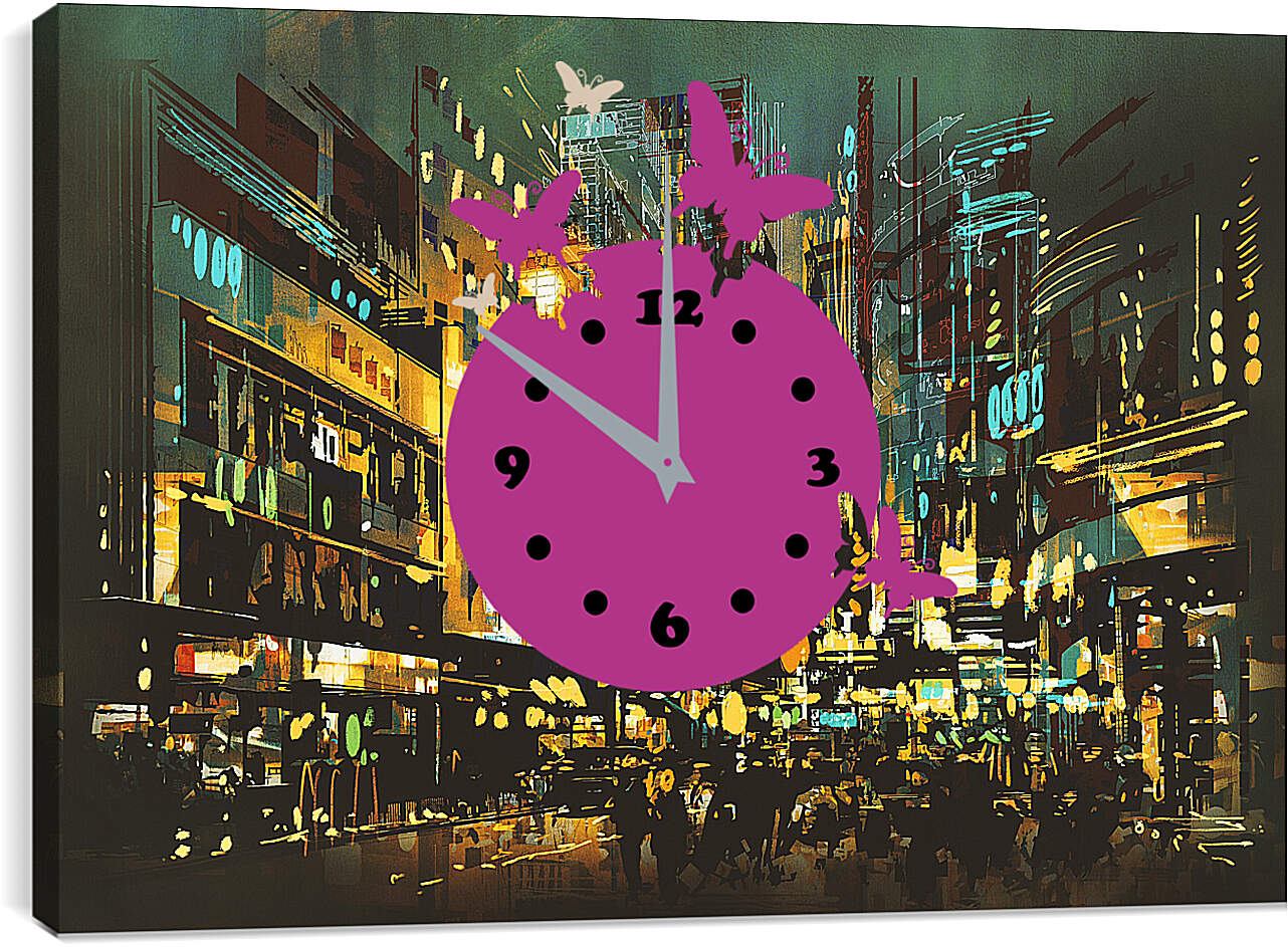 Часы картина - ART город